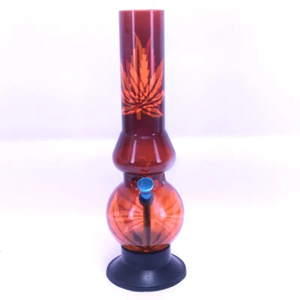 Leaves Sticker Acrylic Bong (12 Inch 50 Mm) - Image 2