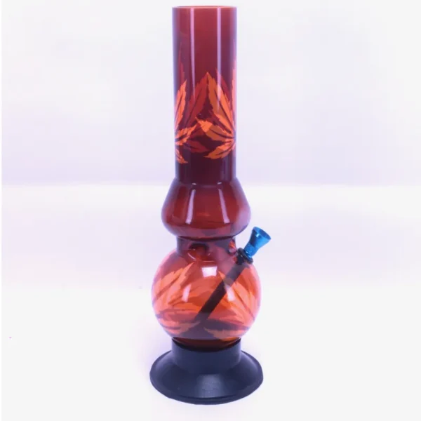 Leaves Sticker Acrylic Bong (12 Inch 50 Mm)
